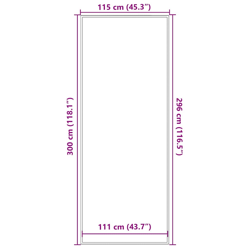 Deurmat 115 x 300 cm