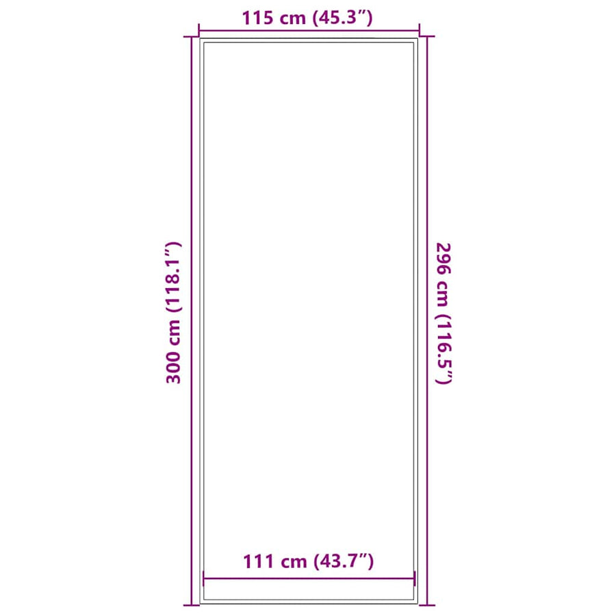 Deurmat 115 x 300 cm