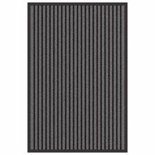 Deurmat Striped Zwart en Grijs 60 x 90 cm Polypropyleen, PVC