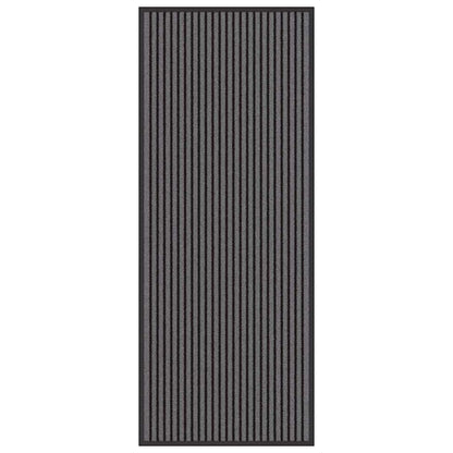 Deurmat Zwart En Grijs 60 X 150 Cm Polypropyleen En Pvc