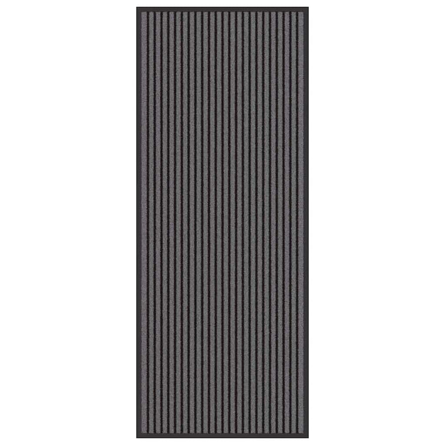 Deurmat Zwart En Grijs 60 X 150 Cm Polypropyleen En Pvc