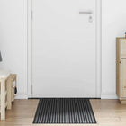 Deurmat 60x180 cm zwart polypropyleen