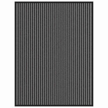 Deurmat Striped Zwart en Grijs 80 x 120 cm Polypropyleen, PVC