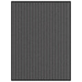Deurmat 90x120 cm gestreept zwart en grijs