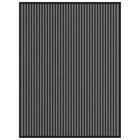 Deurmat 90x120 cm zwart grijs gestreept