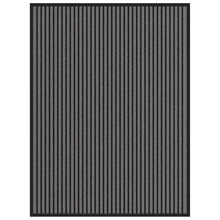 Deurmat 90x120 cm gestreept zwart en grijs