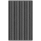 Doormat 90x150 cm striped 90x150 cm black and grey