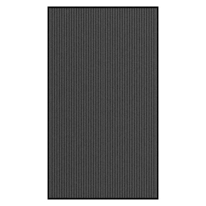 Deurmat 115x200 cm streep zwart en grijs