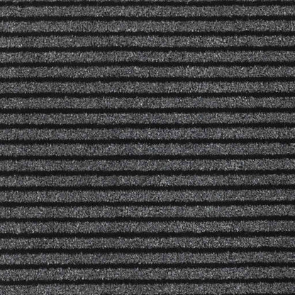 Deurmat 115x200 cm streep zwart en grijs