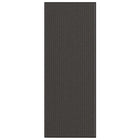 Deurmat 115x300 cm gestreept zwart grijs