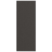 Deurmat 115x300 cm gestreept zwart en grijs