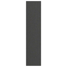 Deurmat 115x500 cm streep zwart en grijs