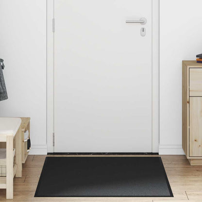 Deurmat 80x120 cm zwart