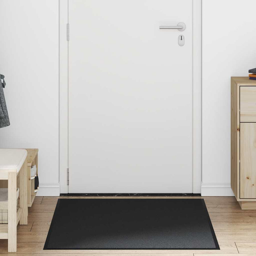 Deurmat 80x120 cm zwart