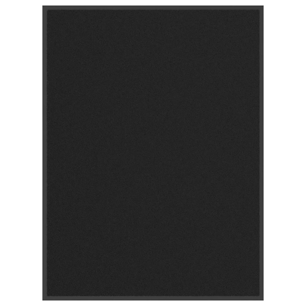 Deurmat 90x120 cm zwart