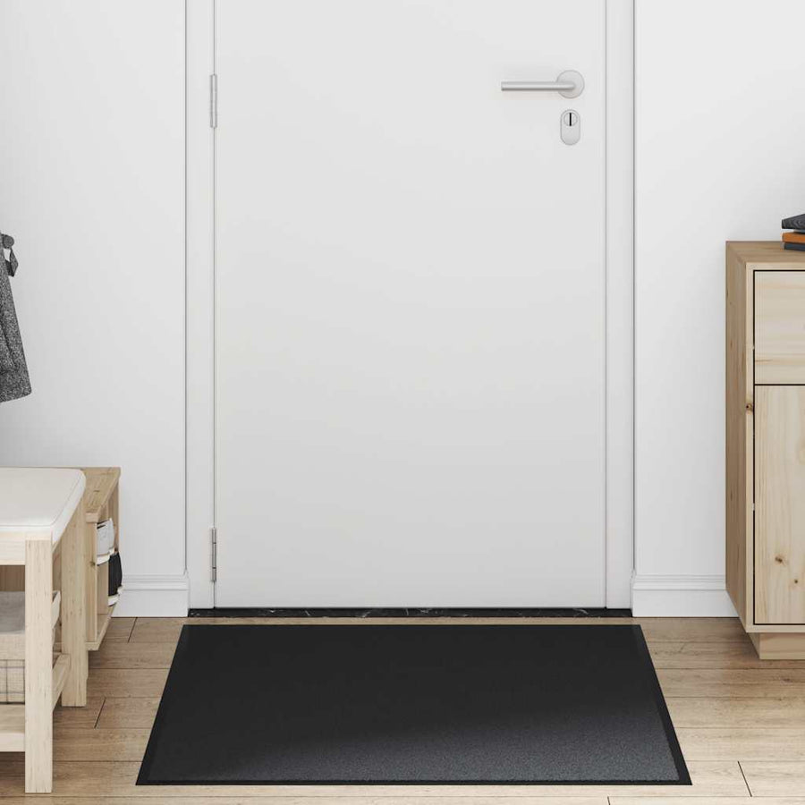 Deurmat 90x120 cm zwart