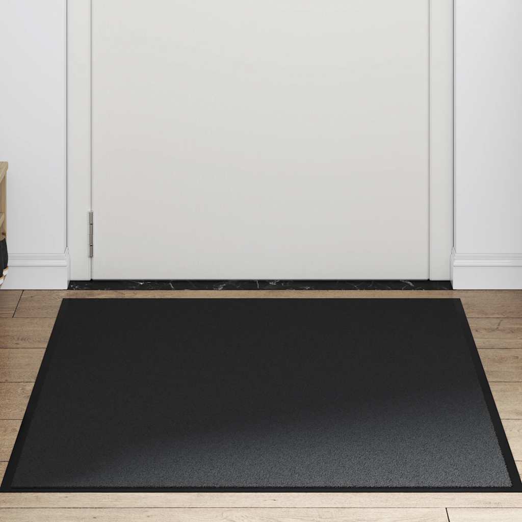 Deurmat 90x120 cm zwart