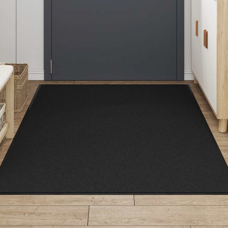 Deurmat 115x200 cm zwart