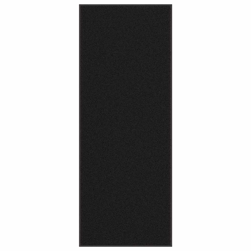 Deurmat 115x300 cm zwart