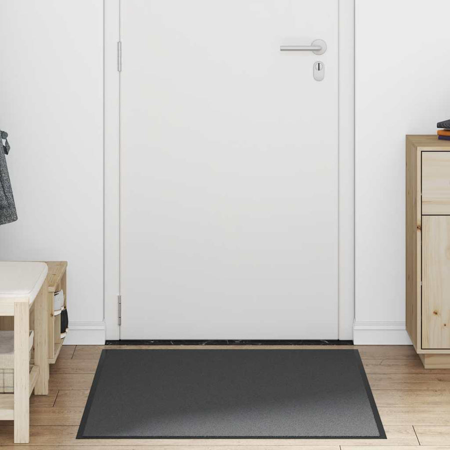 Deurmat 90x120 cm antracietkleurig