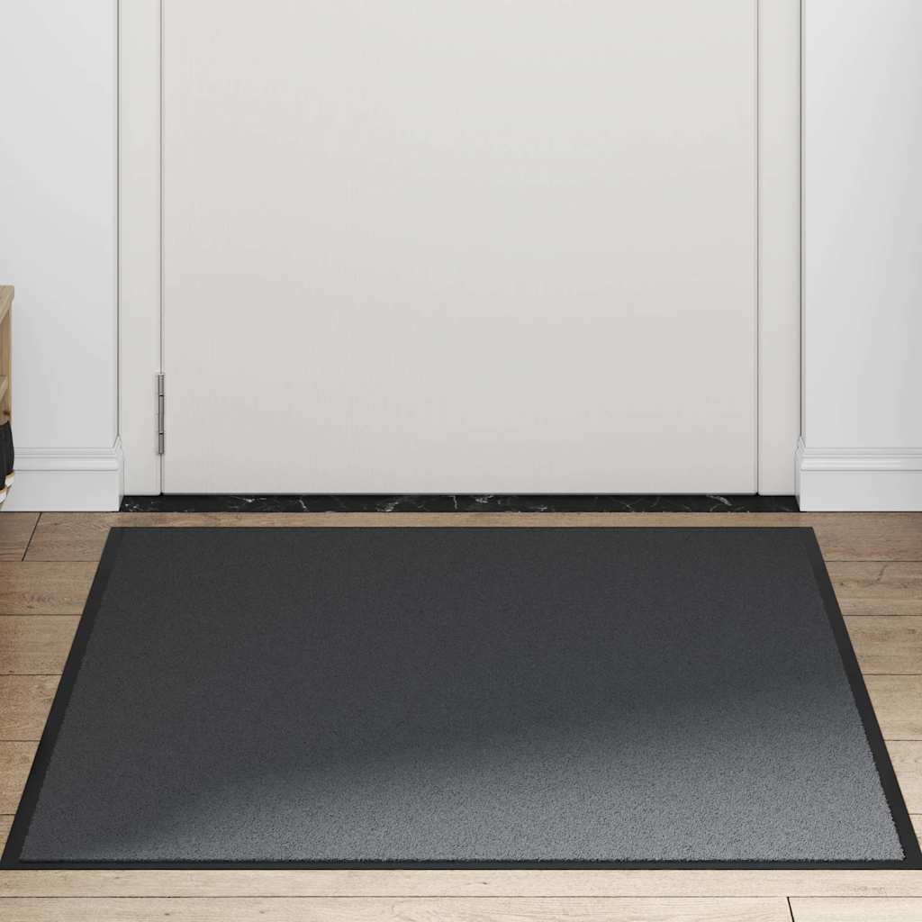 Deurmat 90x120 cm antracietkleurig
