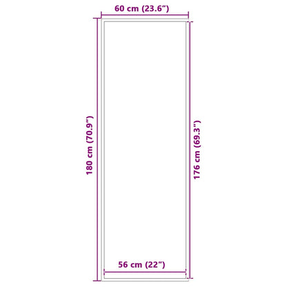 Deurmat 60x180 cm bruin