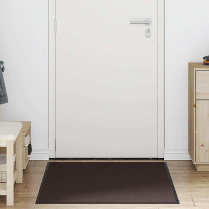 Deurmat 90x120 cm bruin
