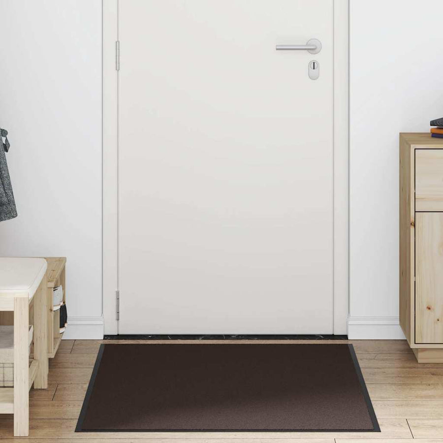 Deurmat 90x120 cm bruin
