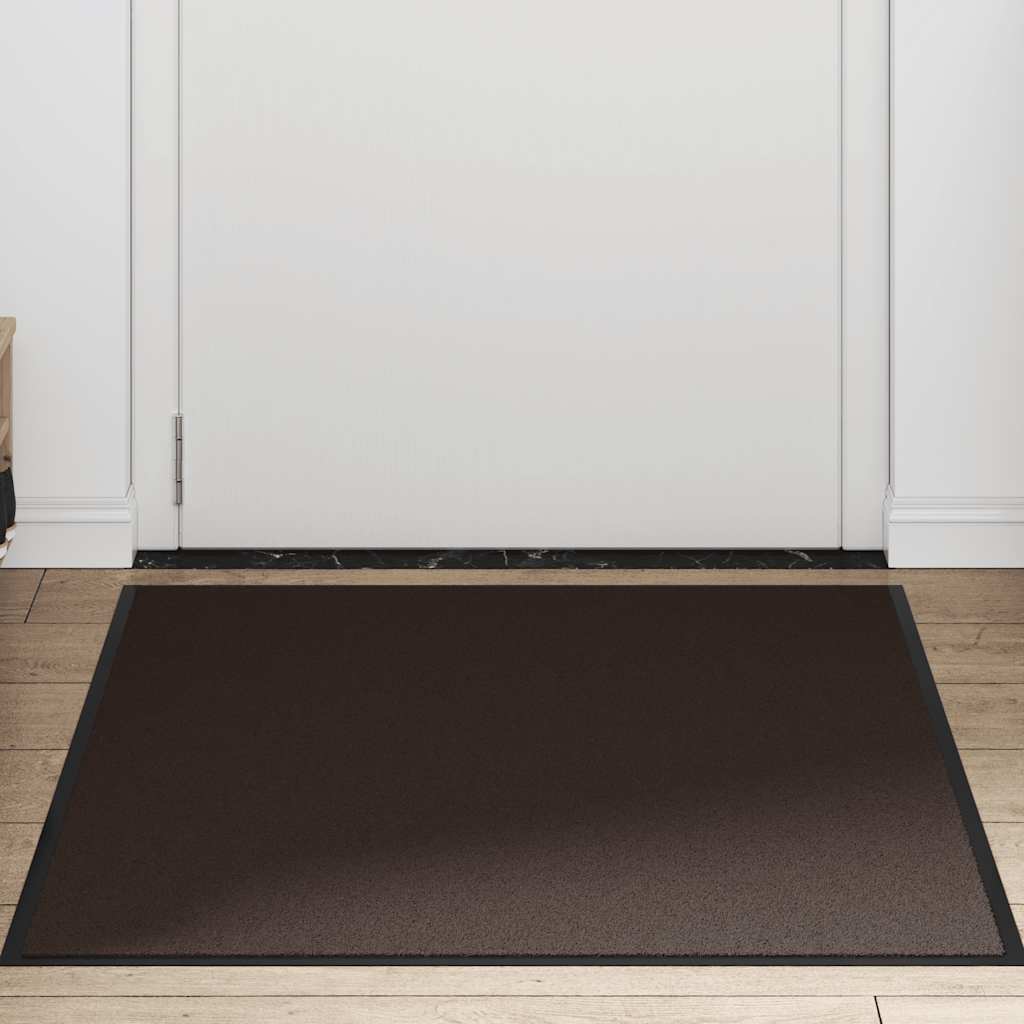Deurmat 90x120 cm bruin