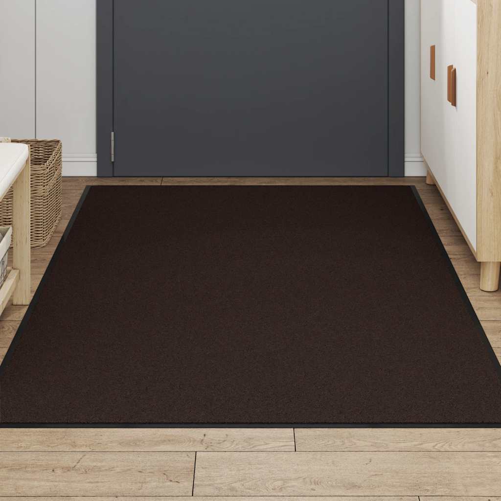 Deurmat 115x200 cm bruin