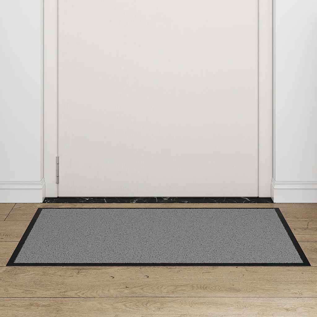Deurmat 60x90 cm grijs
