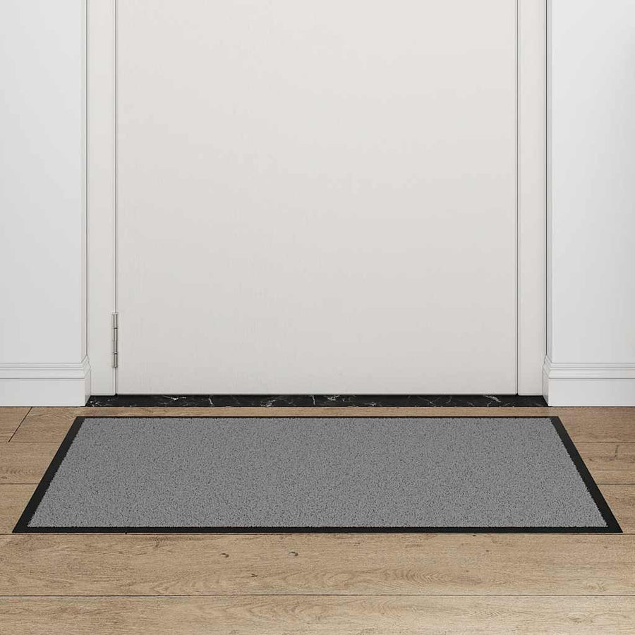Deurmat 60x90 cm grijs