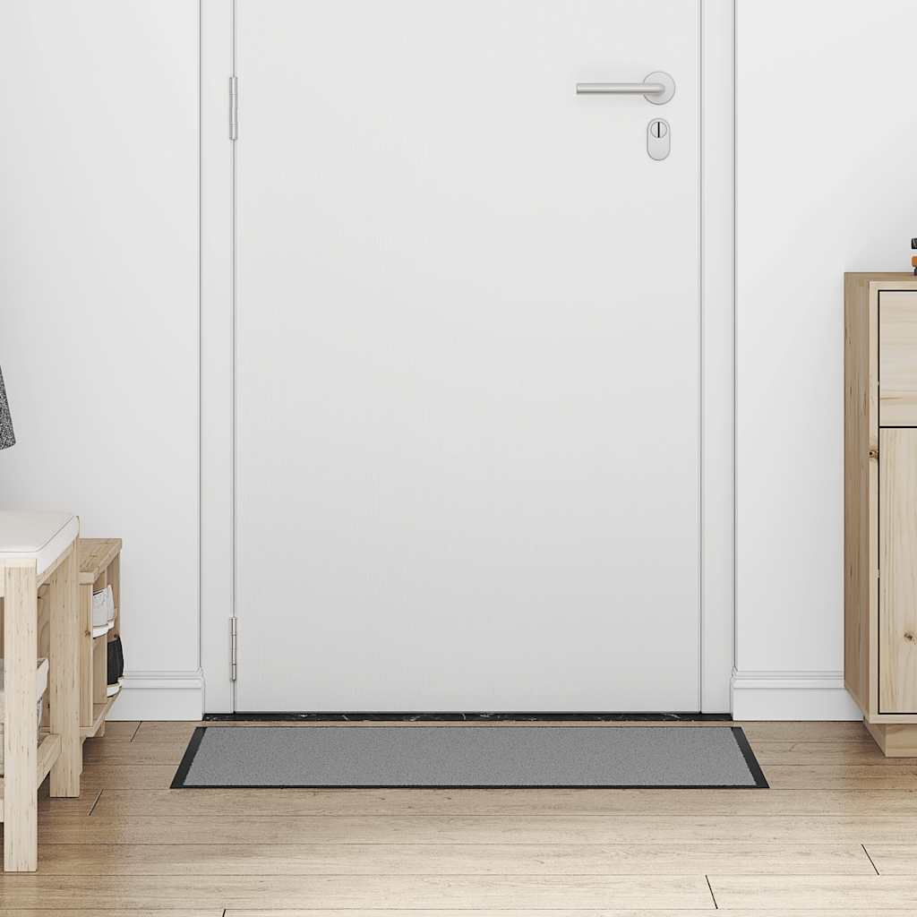 Deurmat 60x90 cm grijs