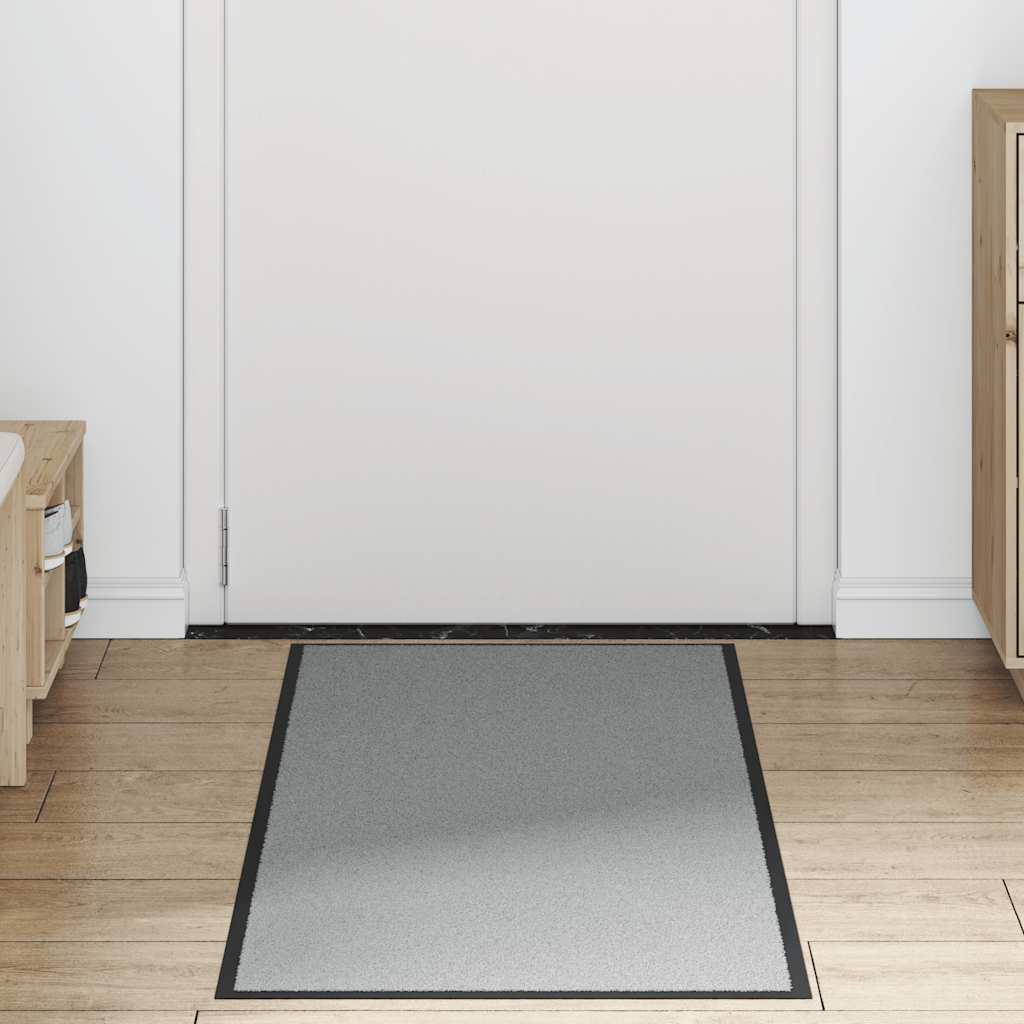 Deurmat 60x180 cm grijs