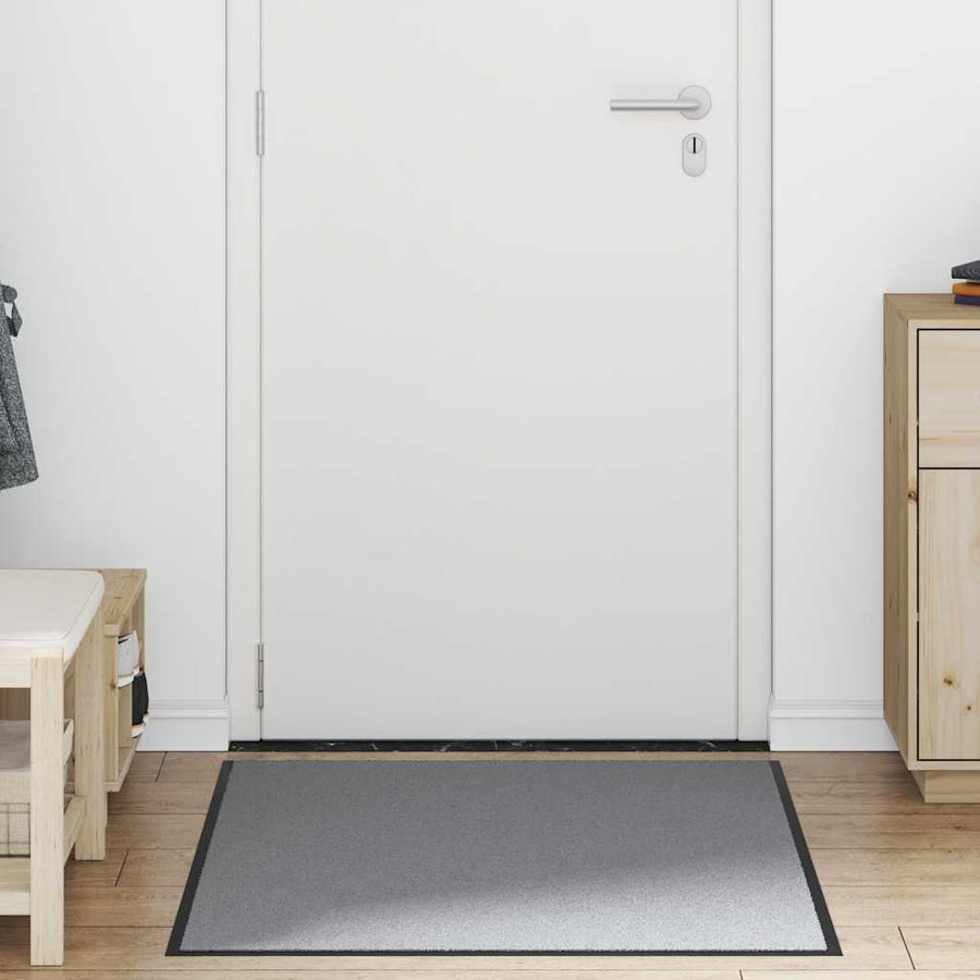 Deurmat 80x120 cm grijs