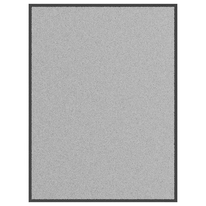 Deurmat 90x120 cm grijs