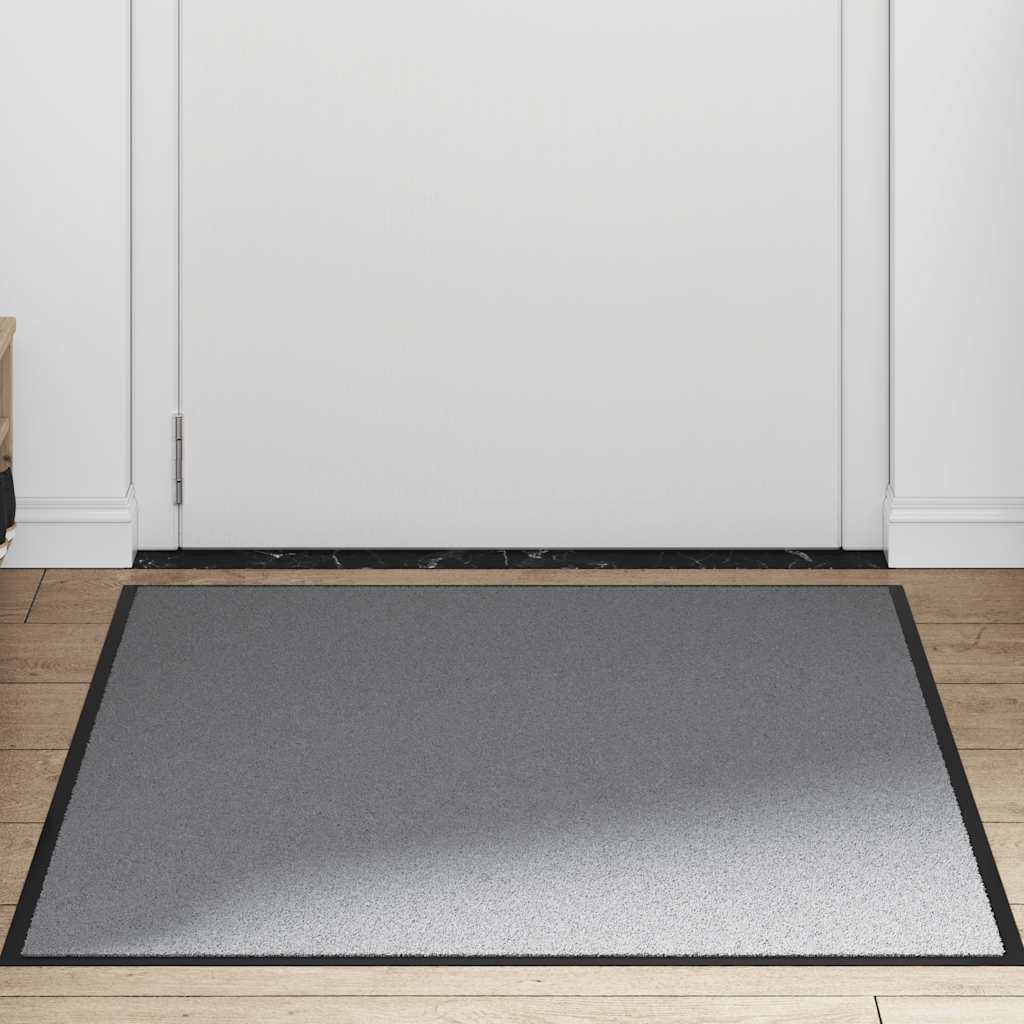 Deurmat 90x120 cm grijs