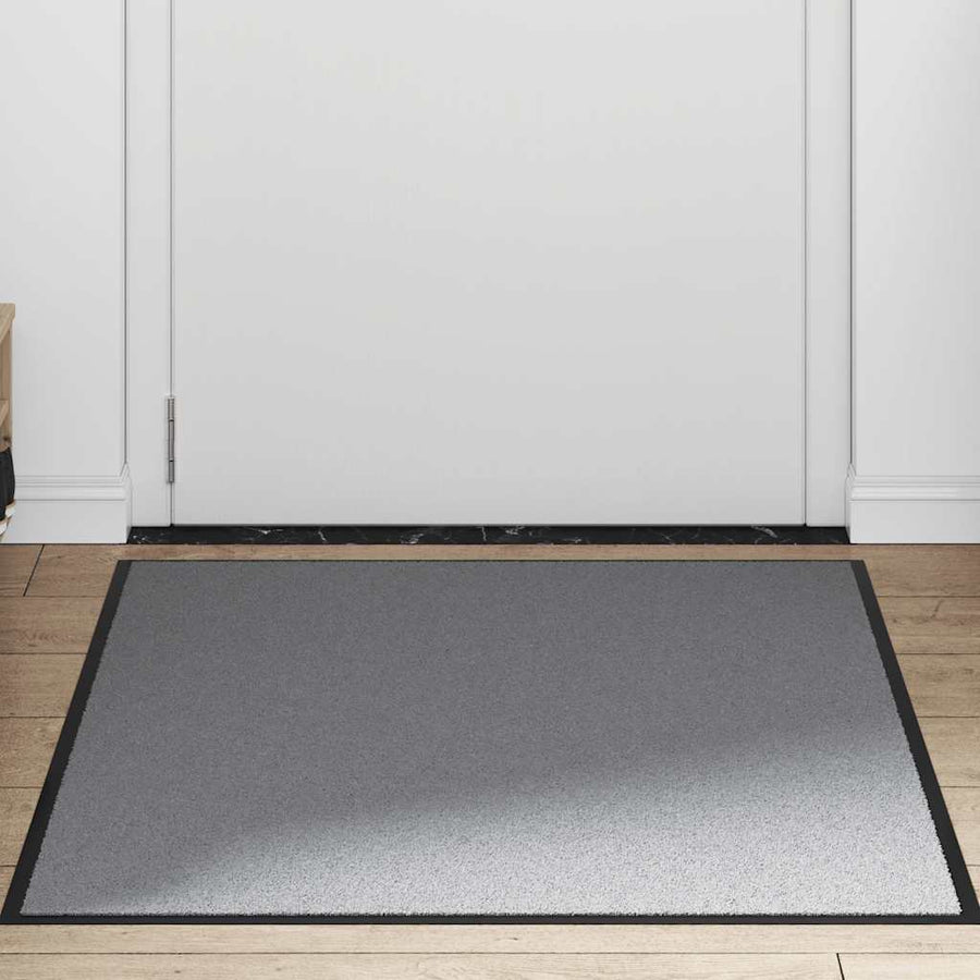 Deurmat 90x120 cm grijs
