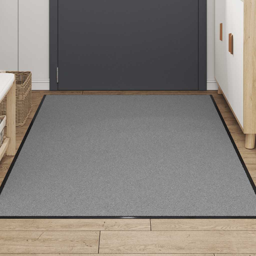 Deurmat 115x200 cm grijs