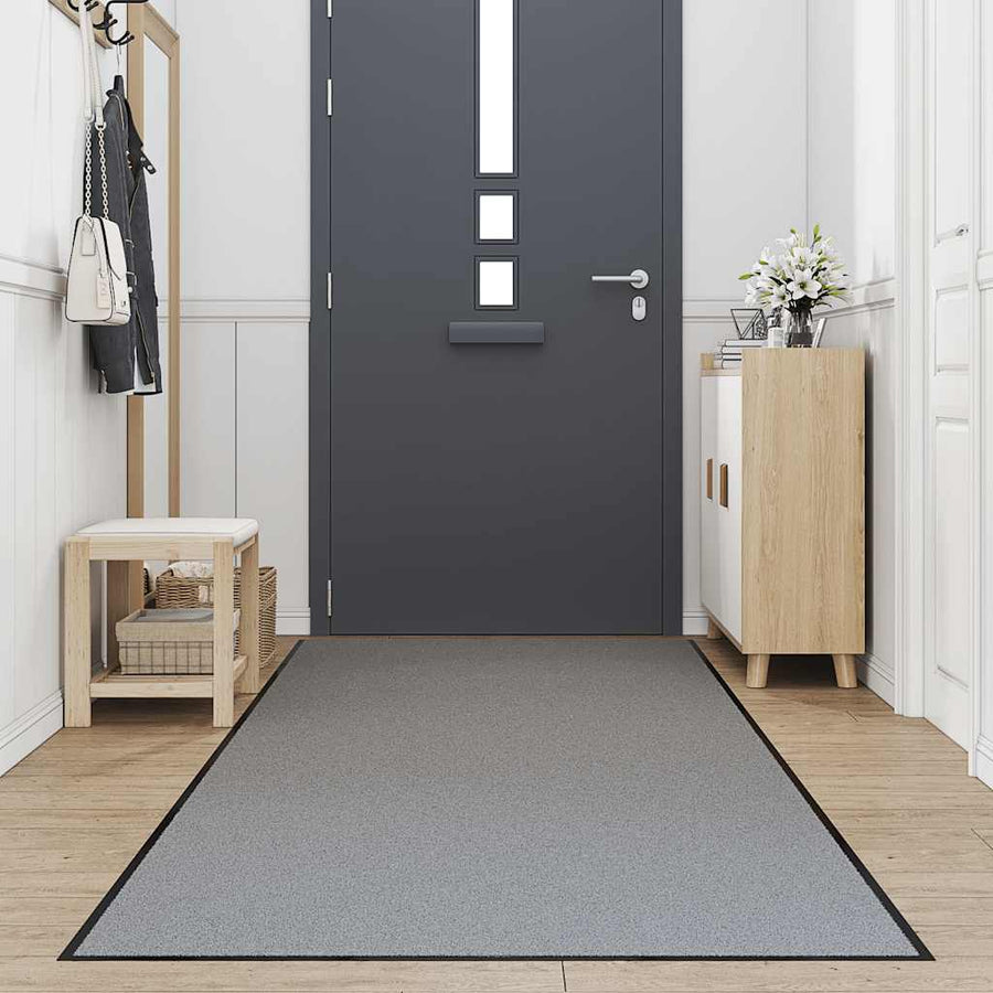 Deurmat 115x300 cm grijs