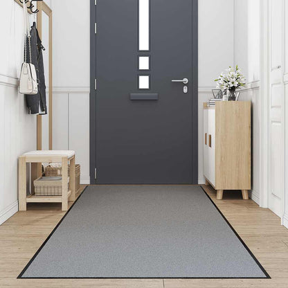 Deurmat 115x500 cm grijs
