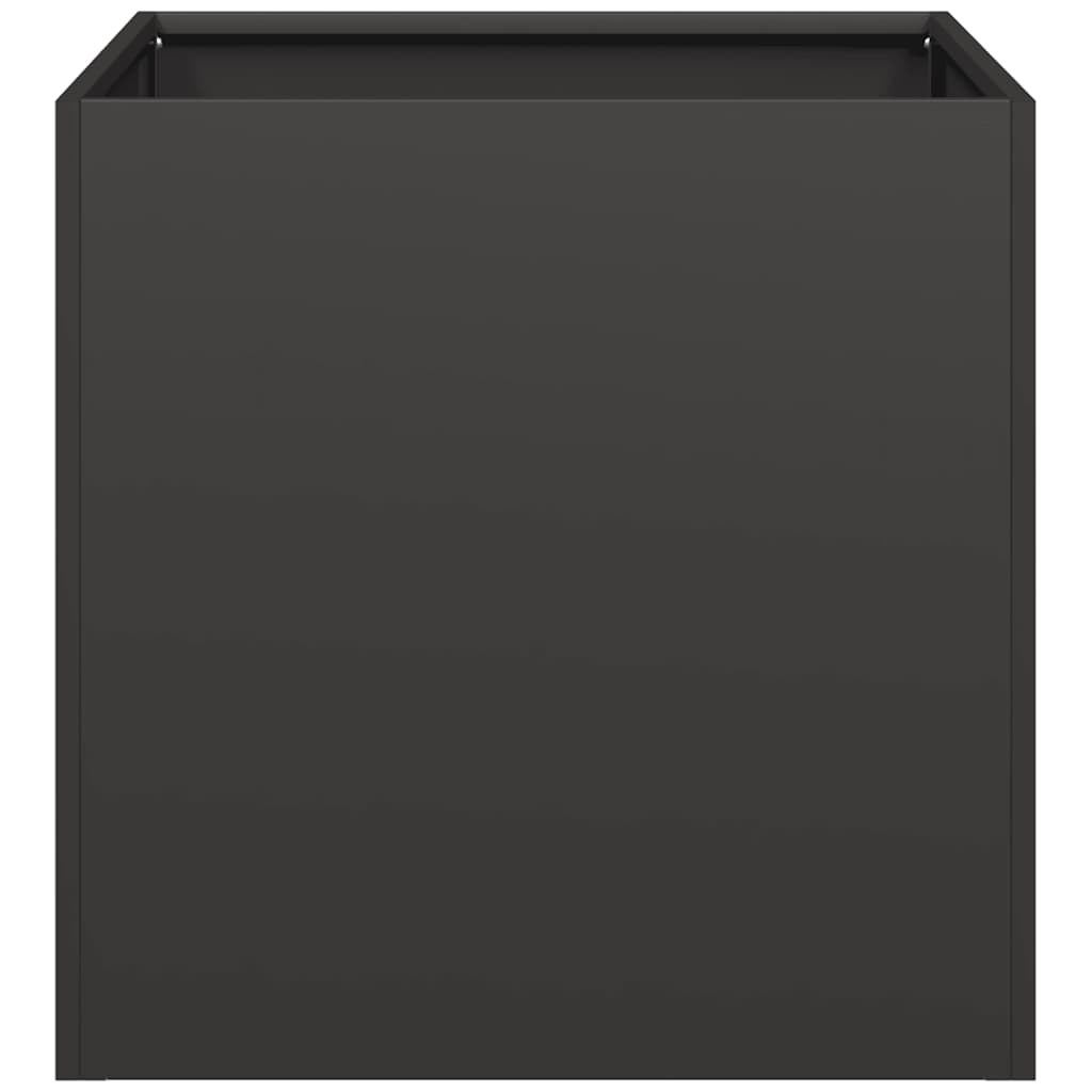 Plantenbak 40x40x40 cm koudgewalst staal zwart