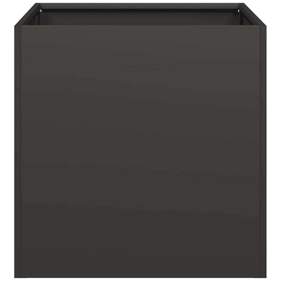 Plantenbak 40x40x40 cm koudgewalst staal zwart
