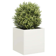 Planter 40x40x40 cm cold rolled steel white