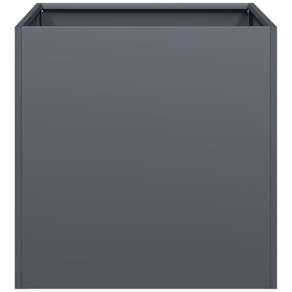 Plantenbak 40x40x40 cm koudgewalst staal antracietkleurig