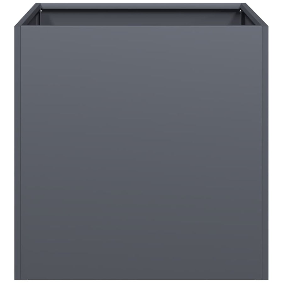 Plantenbak 40x40x40 cm koudgewalst staal antracietkleurig