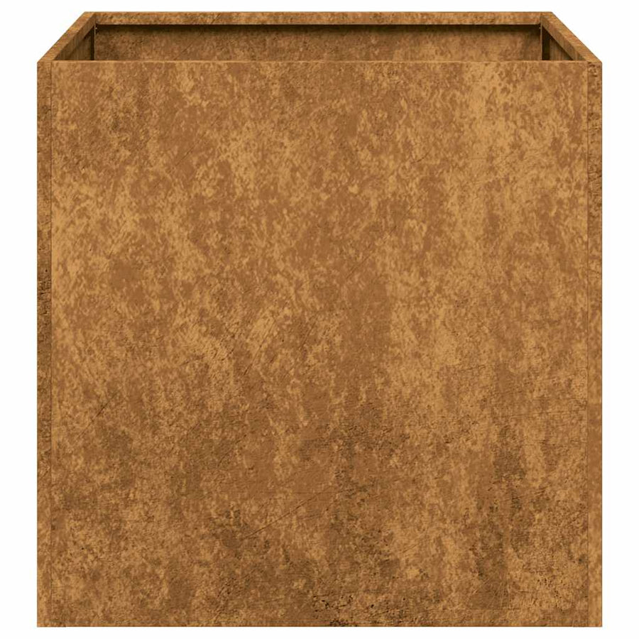 Plantenbak roestig 40x40x40 cm weervast staal