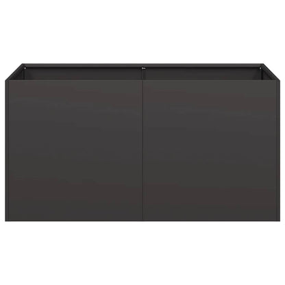 Plantenbak 80x40x40 cm koudgewalst staal zwart