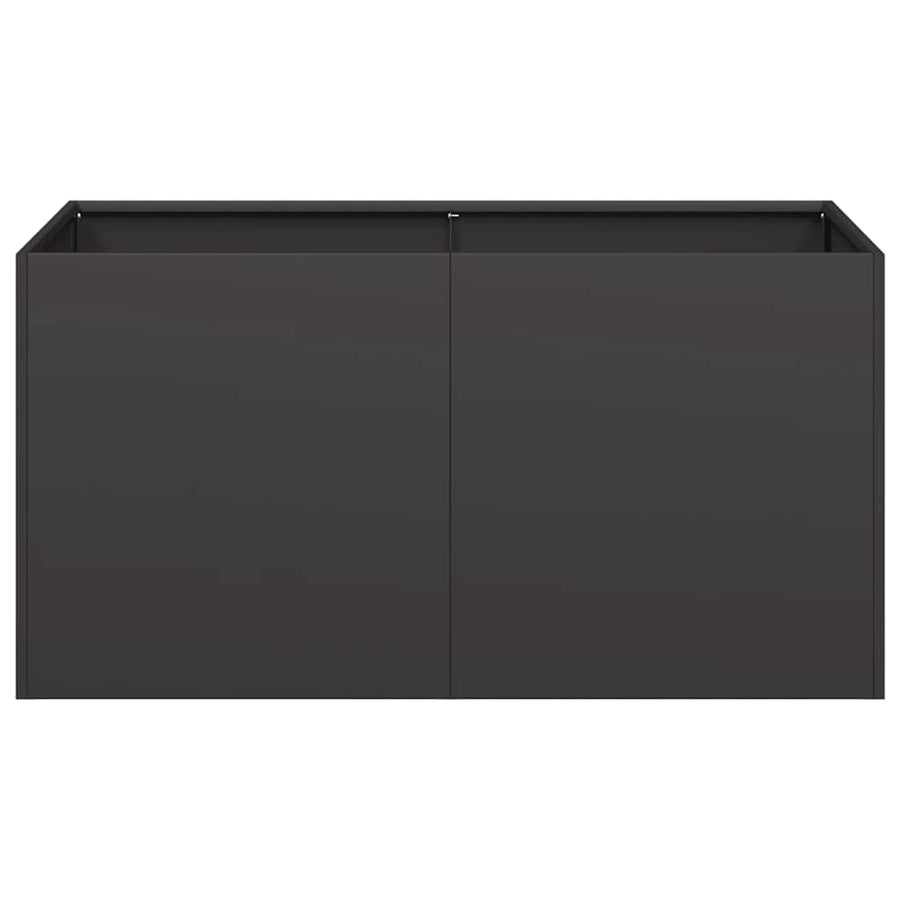 Plantenbak 80x40x40 cm koudgewalst staal zwart
