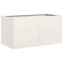Plantenbak 80x40x40 cm koudgewalst staal wit